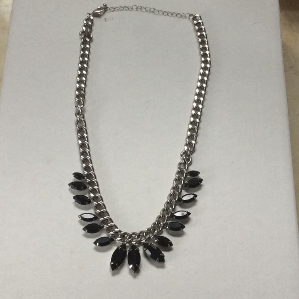 Classy Black Studded Statement Necklace